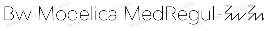 Bw Modelica MedRegul字体转换